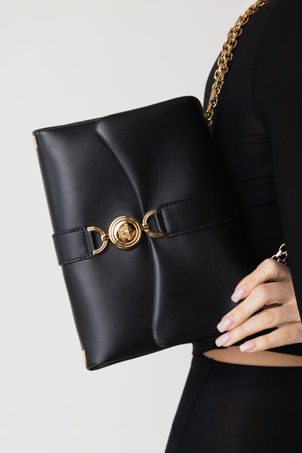 VERSACE-Shoulder Bag - Black-BLACK