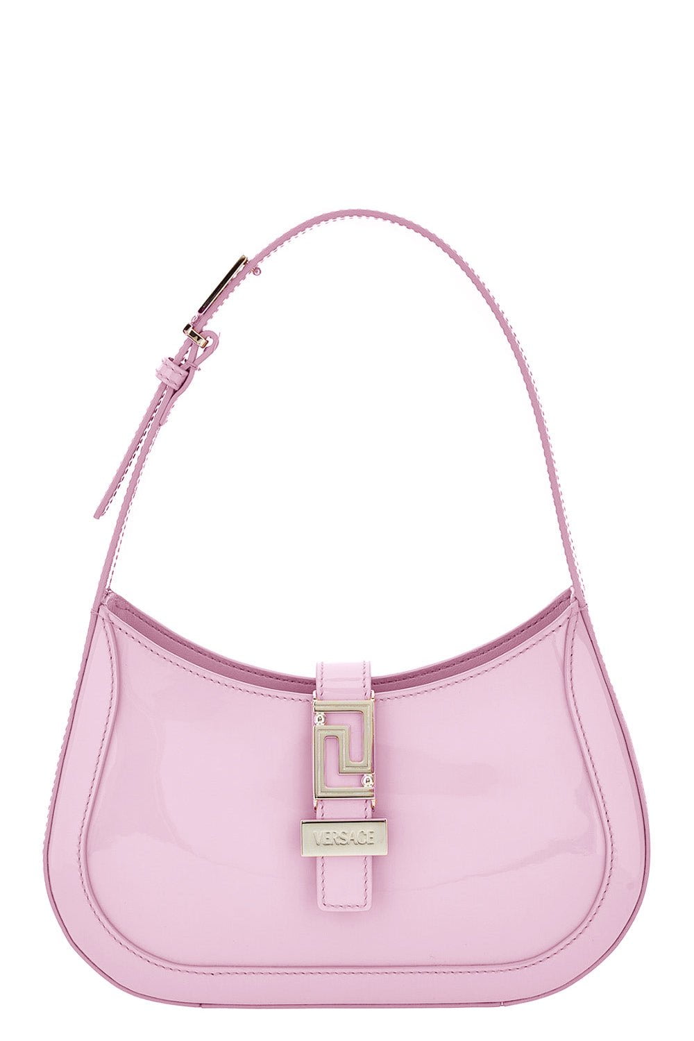 VERSACE-Greca Goddess Small Hobo Bag - English Rose-EROSE/PA