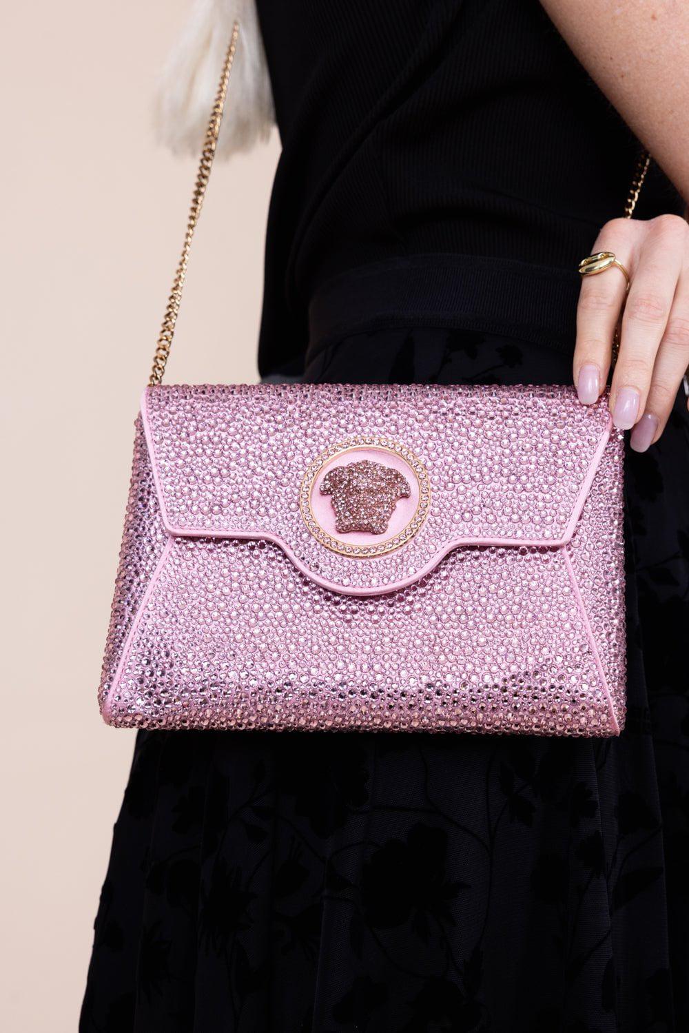 VERSACE-La Medusa Clutch - Pale Pink-PALEPINK