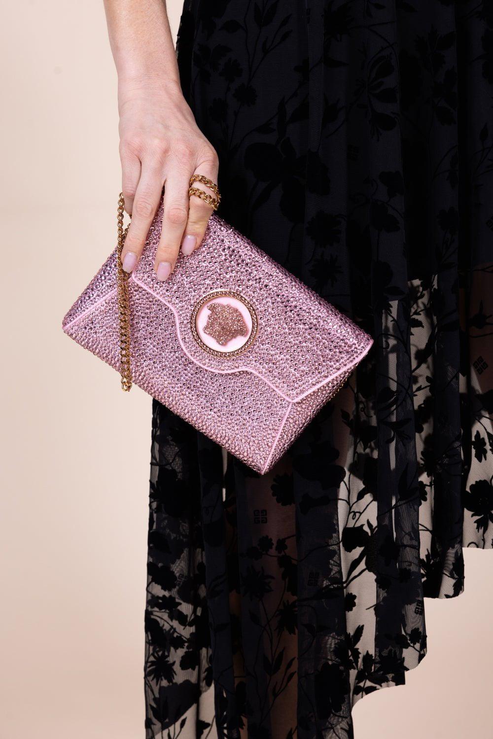 VERSACE-La Medusa Clutch - Pale Pink-PALEPINK