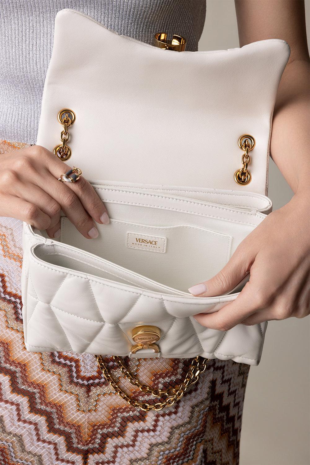 Kleio Shoulder Bag - White-PORCWHGL-O/S-HANDBAGSHOULDER-VERSACE 