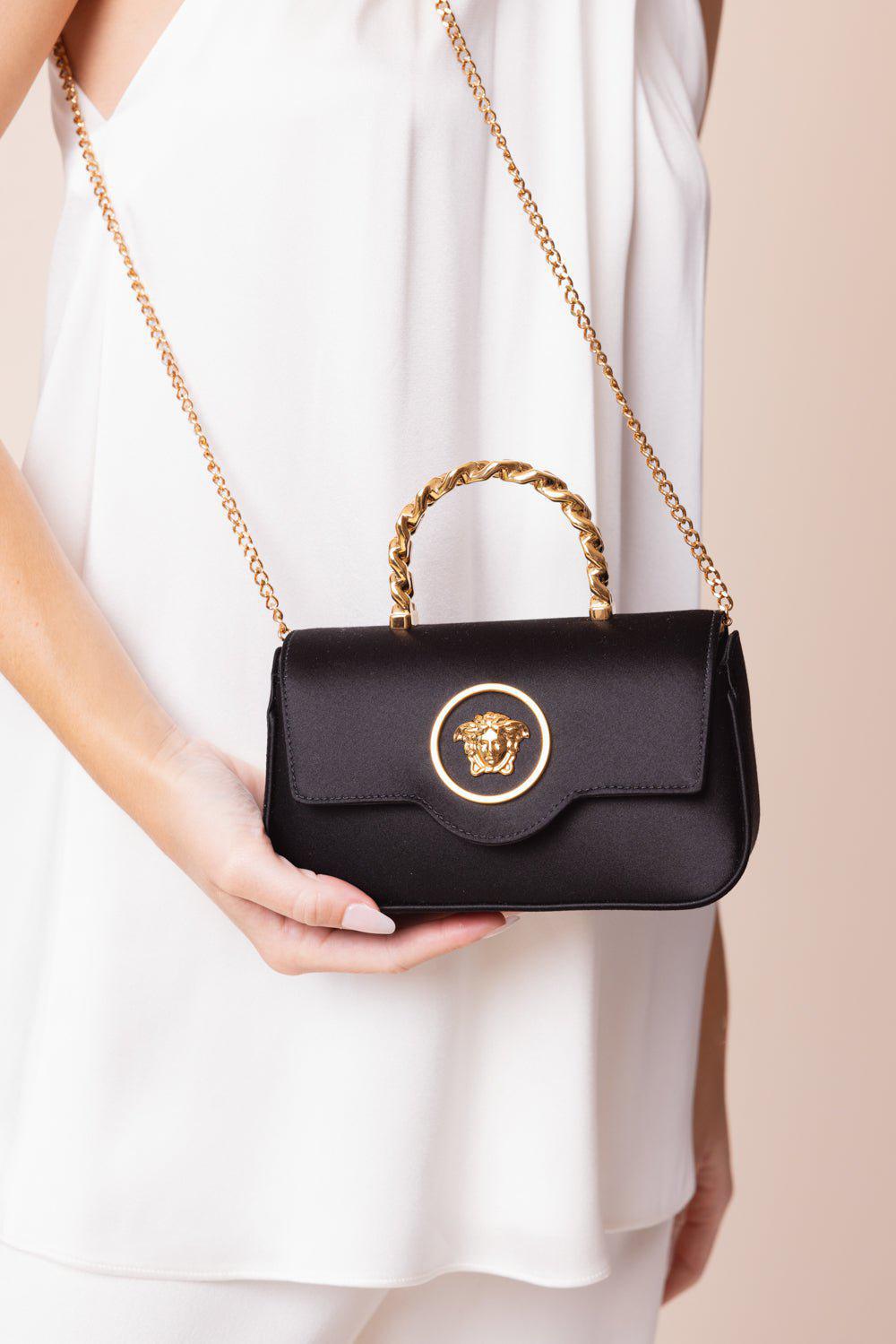 VERSACE-La Medusa Mini Bag-BLK/GLD
