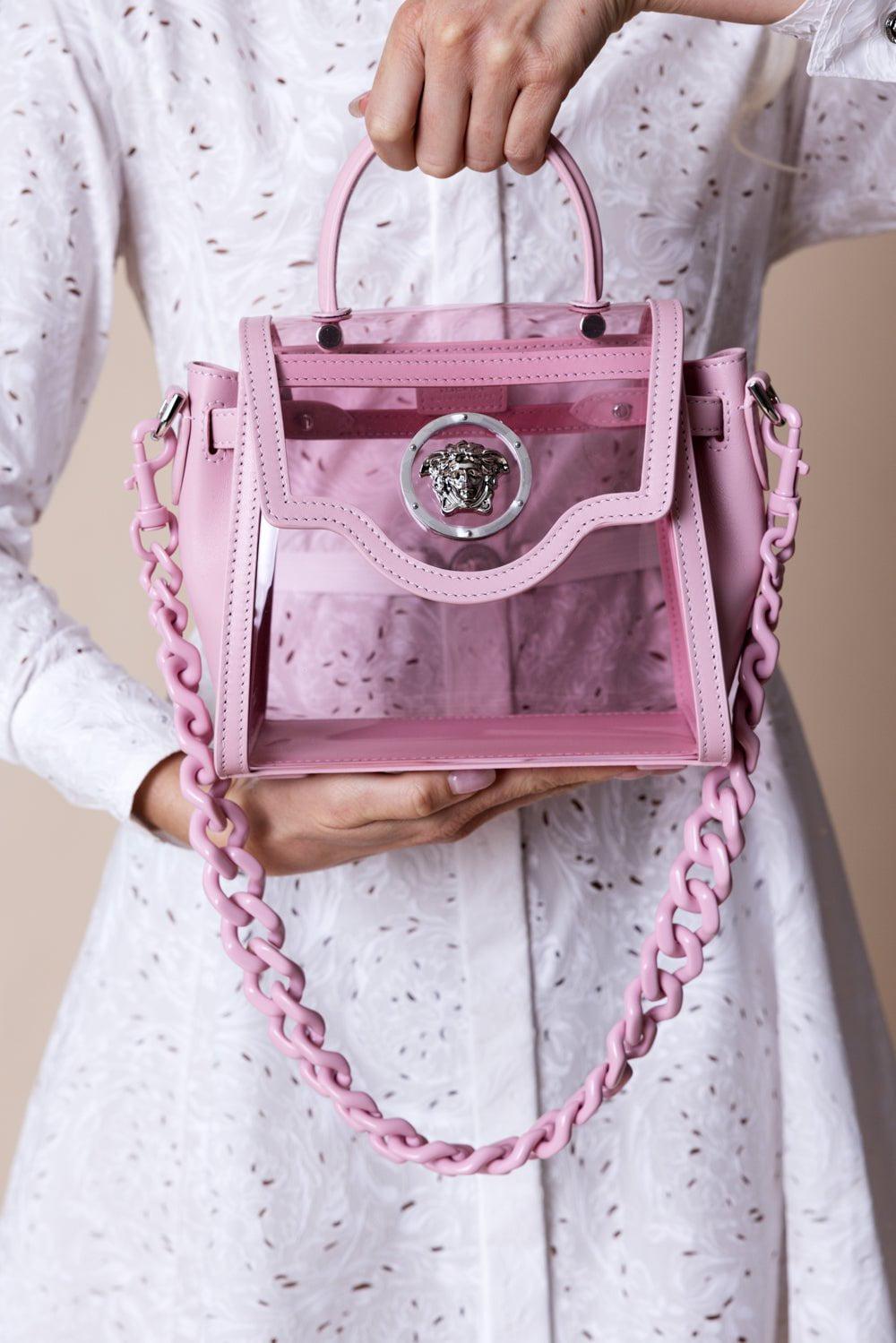 VERSACE-La Medusa Top Handle Bag - English Rose-EROSE/PA