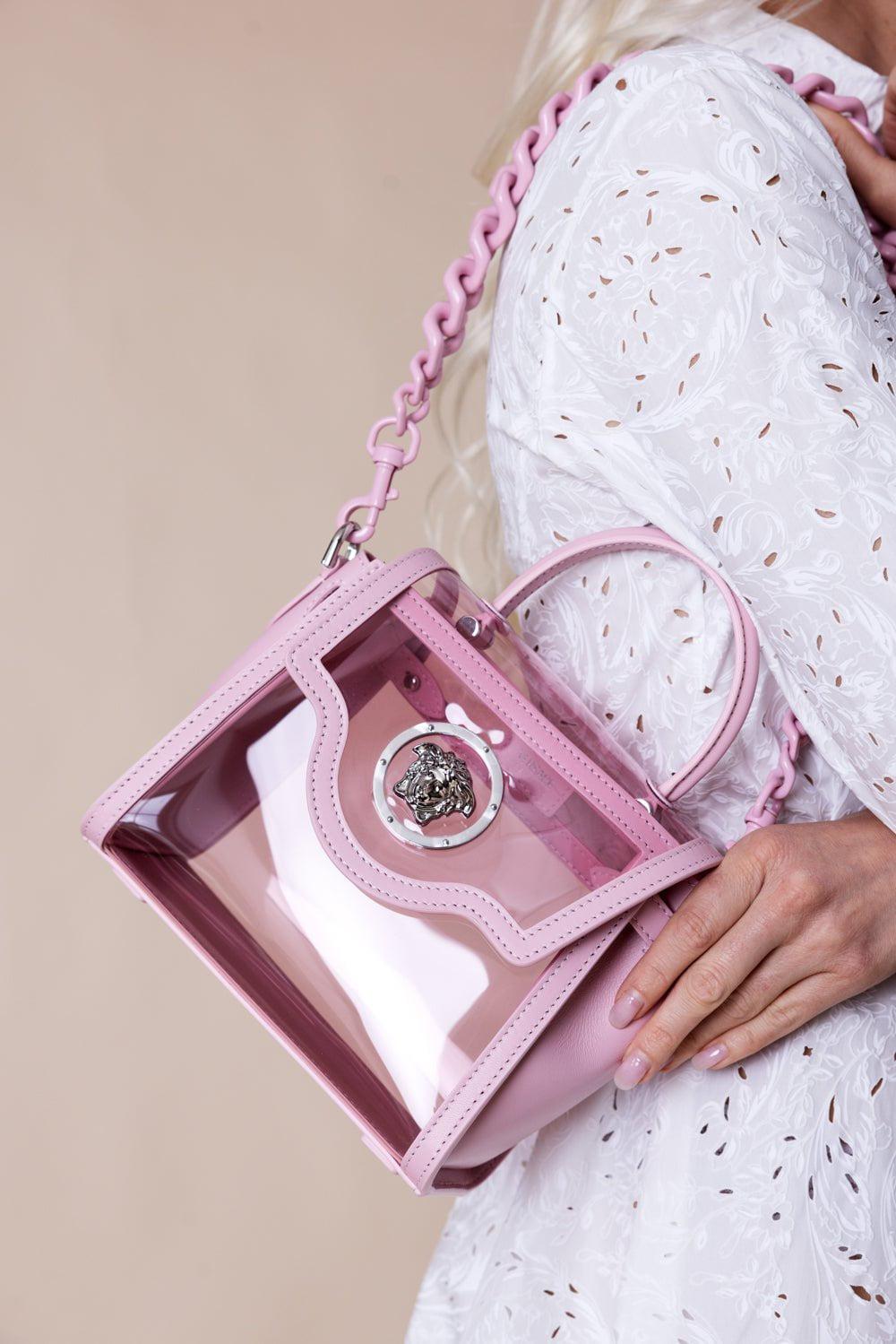 VERSACE-La Medusa Top Handle Bag - English Rose-EROSE/PA
