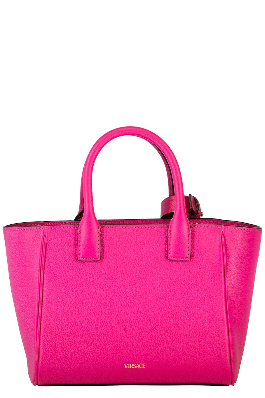 VERSACE-Small Tote With Crossbody Strap-CERISE