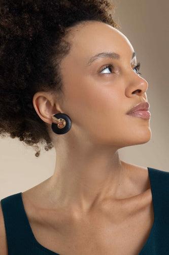 Jet Verso Midi Earrings-ROSE GOLD-JEWELRYFINE JEWELEARRING-VHERNIER