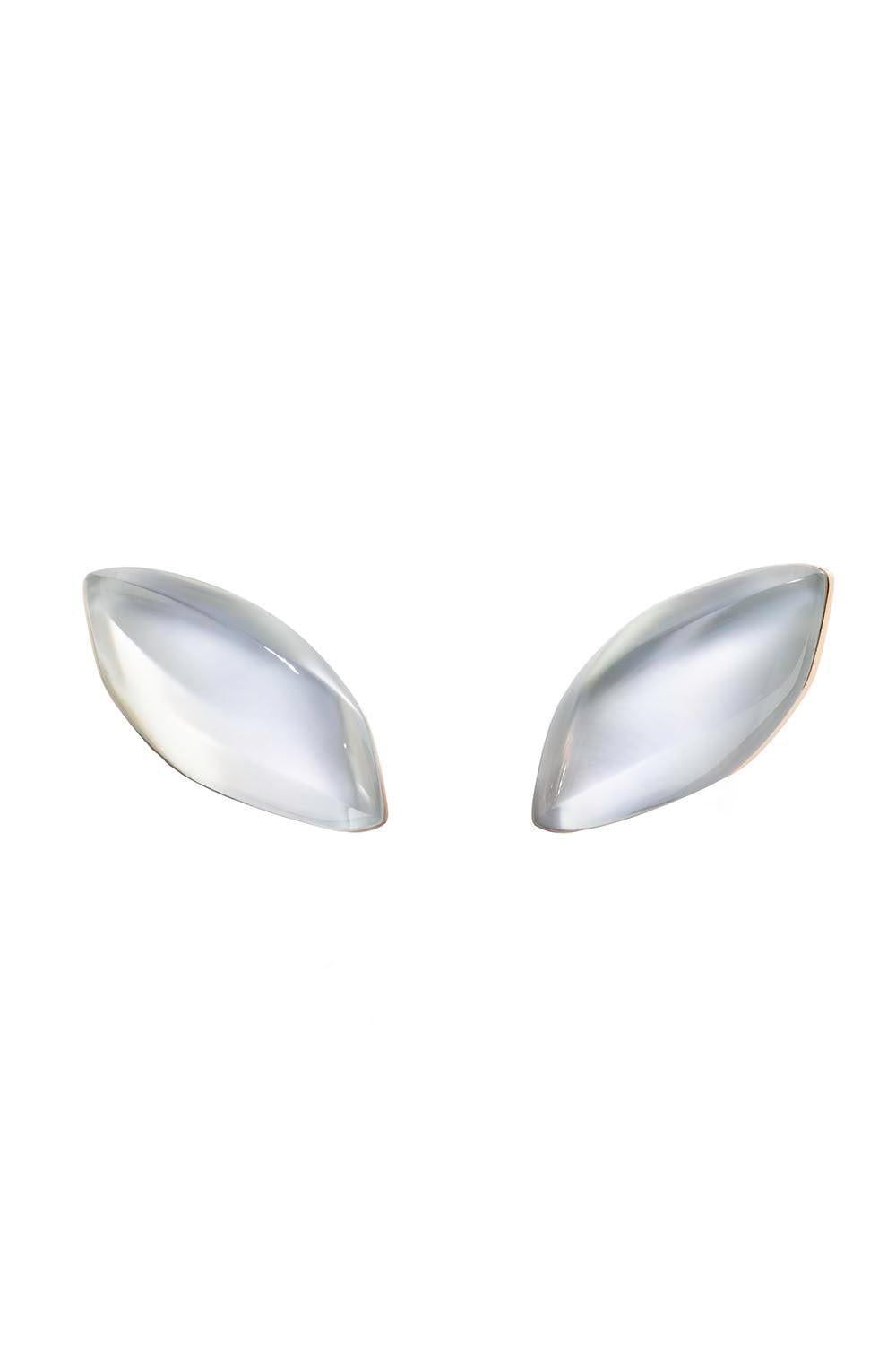 Rock Crystal Mother of Pearl Earrings-ROSE GOLD-JEWELRYFINE JEWELEARRING-VHERNIER