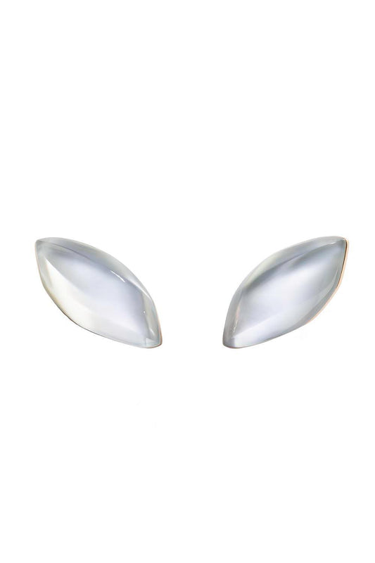 Rock Crystal Mother of Pearl Earrings-ROSE GOLD-JEWELRYFINE JEWELEARRING-VHERNIER