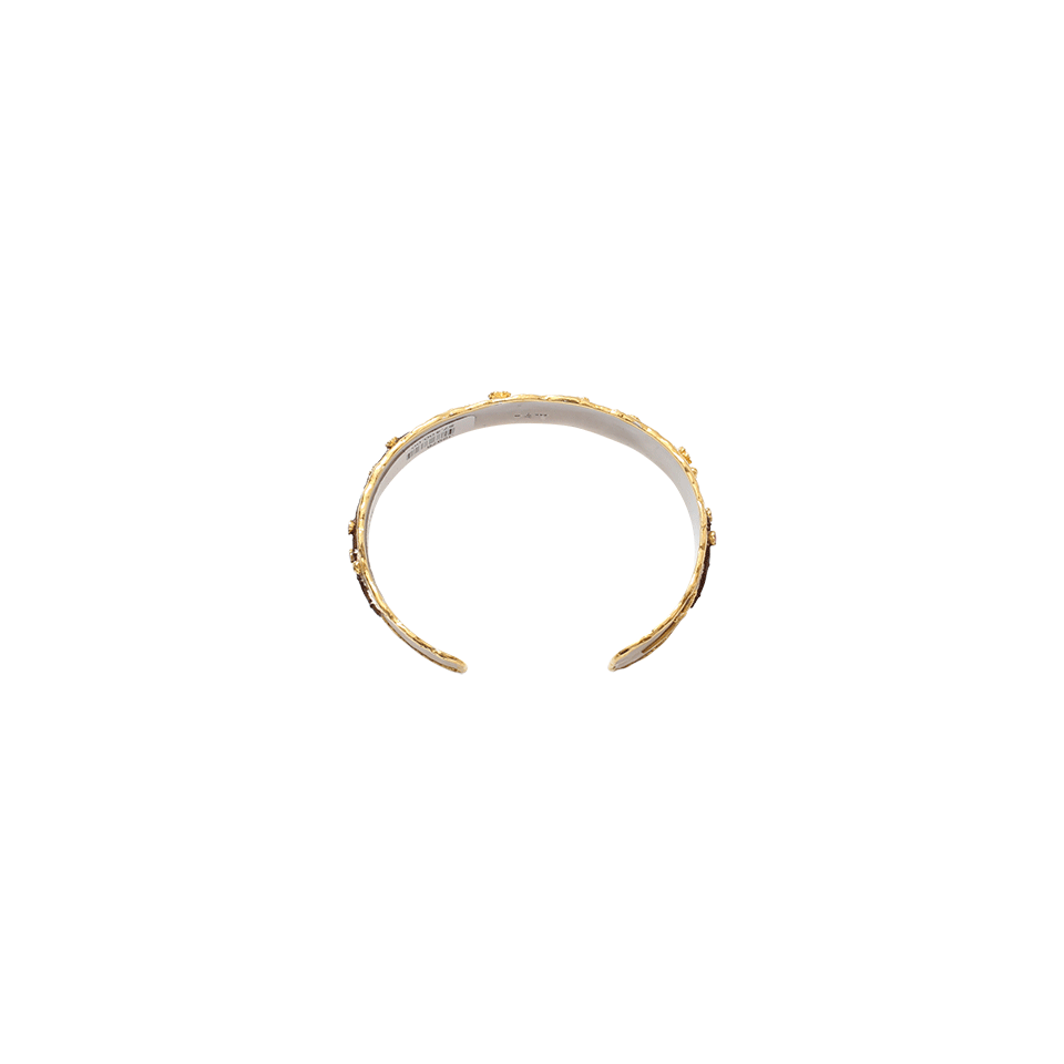 VICTOR VELYAN-Cherry Blossom Cuff Bracelet-YELLOW GOLD
