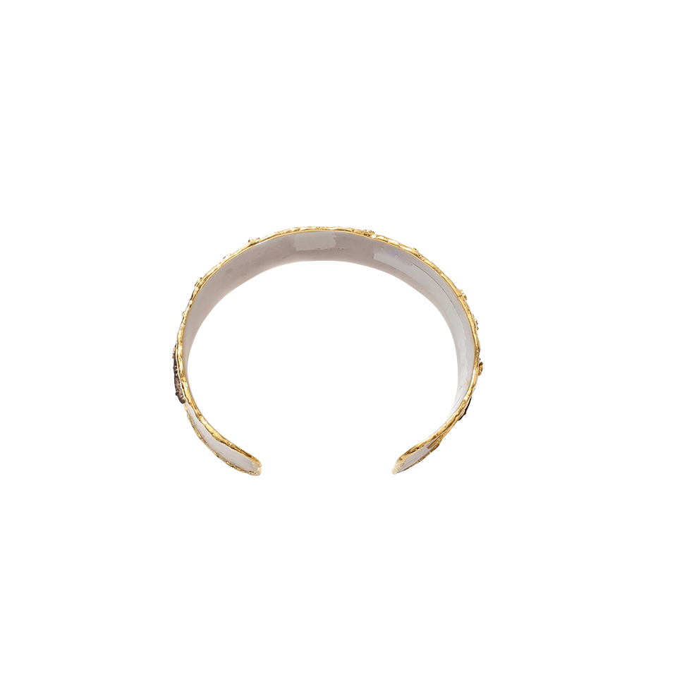 VICTOR VELYAN-Cherry Blossom Cuff Bracelet-YELLOW GOLD