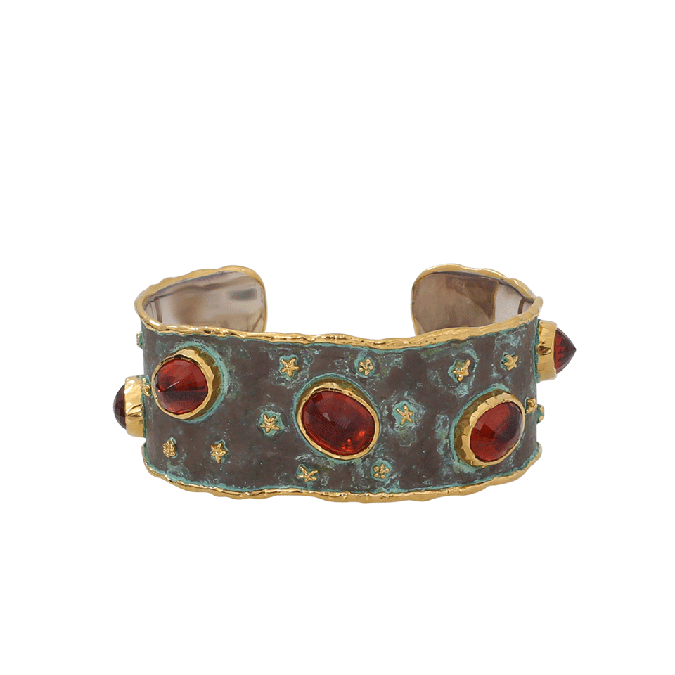 VICTOR VELYAN-Spessartite Cuff-YELLOW GOLD