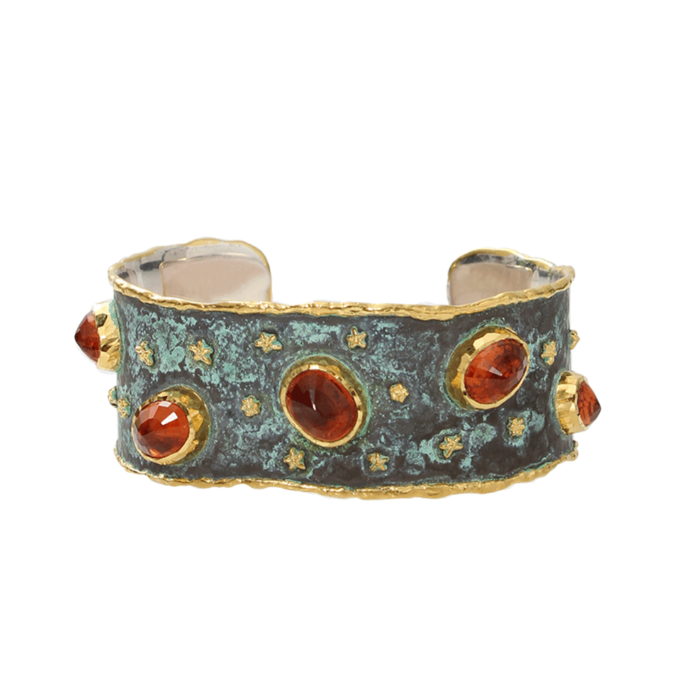 VICTOR VELYAN-Spessatite Cuff-YELLOW GOLD