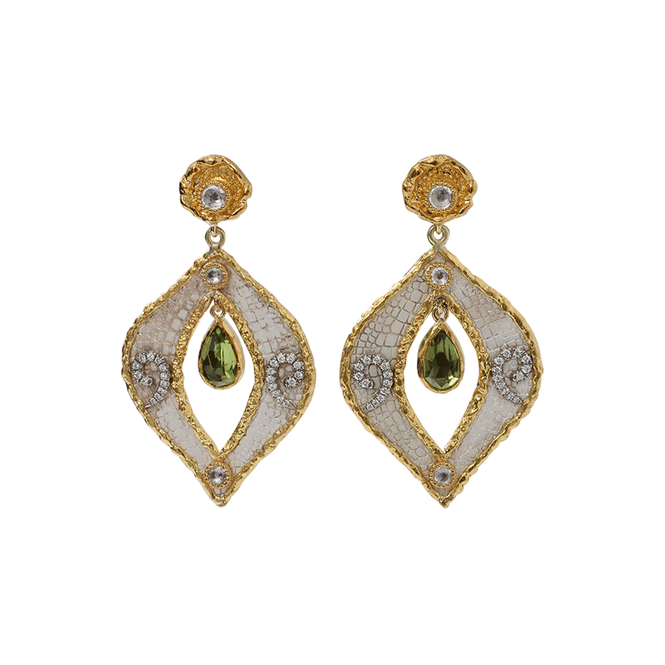 VICTOR VELYAN-Peridot Tear-Drop Attachment-YELLOW GOLD