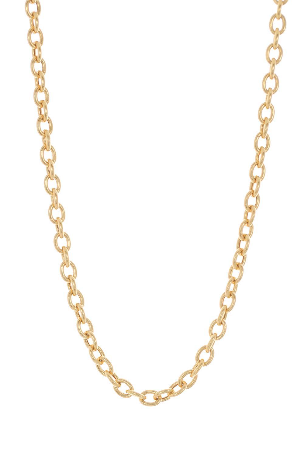 Link Chain Necklace-YELLOW GOLD-18-JEWELRYFINE JEWELNECKLACE O-VICTOR VELYAN