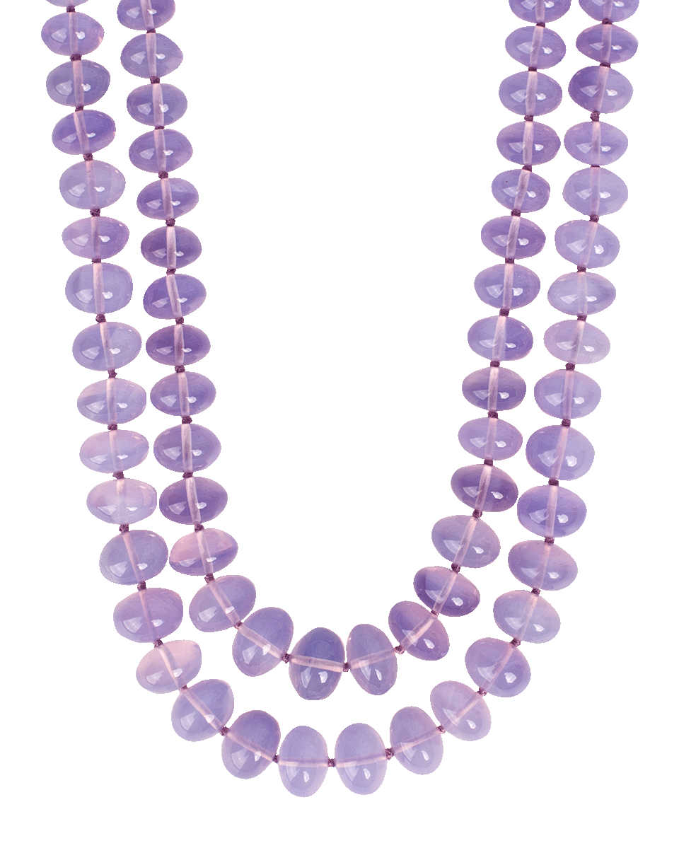 VICTOR VELYAN-Moon Quartz Beaded Necklace-YELLOW GOLD