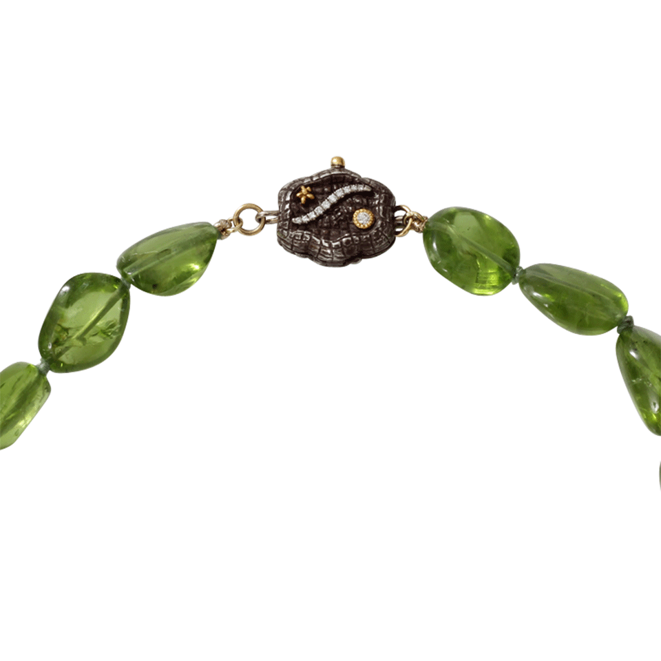 VICTOR VELYAN-Diamond Pave Necklace Clasp-YELLOW GOLD