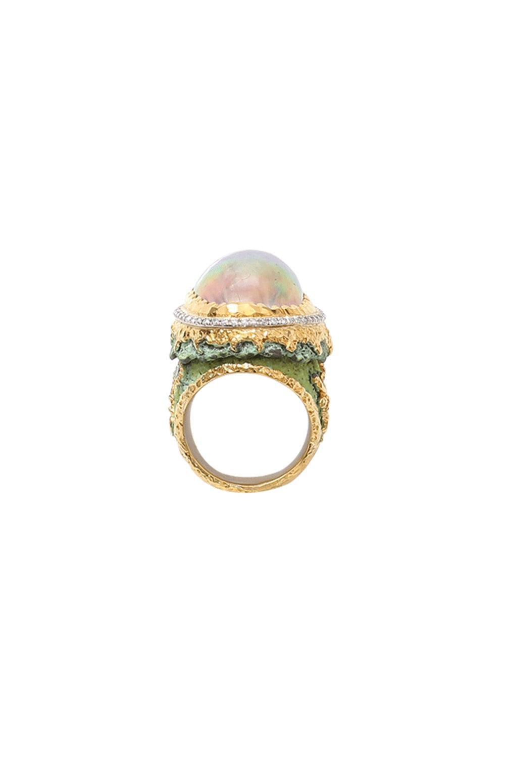 Cherry Blossom Freshwater Pearl Ring-SILVER-6.5-JEWELRYFINE JEWELRING-VICTOR VELYAN