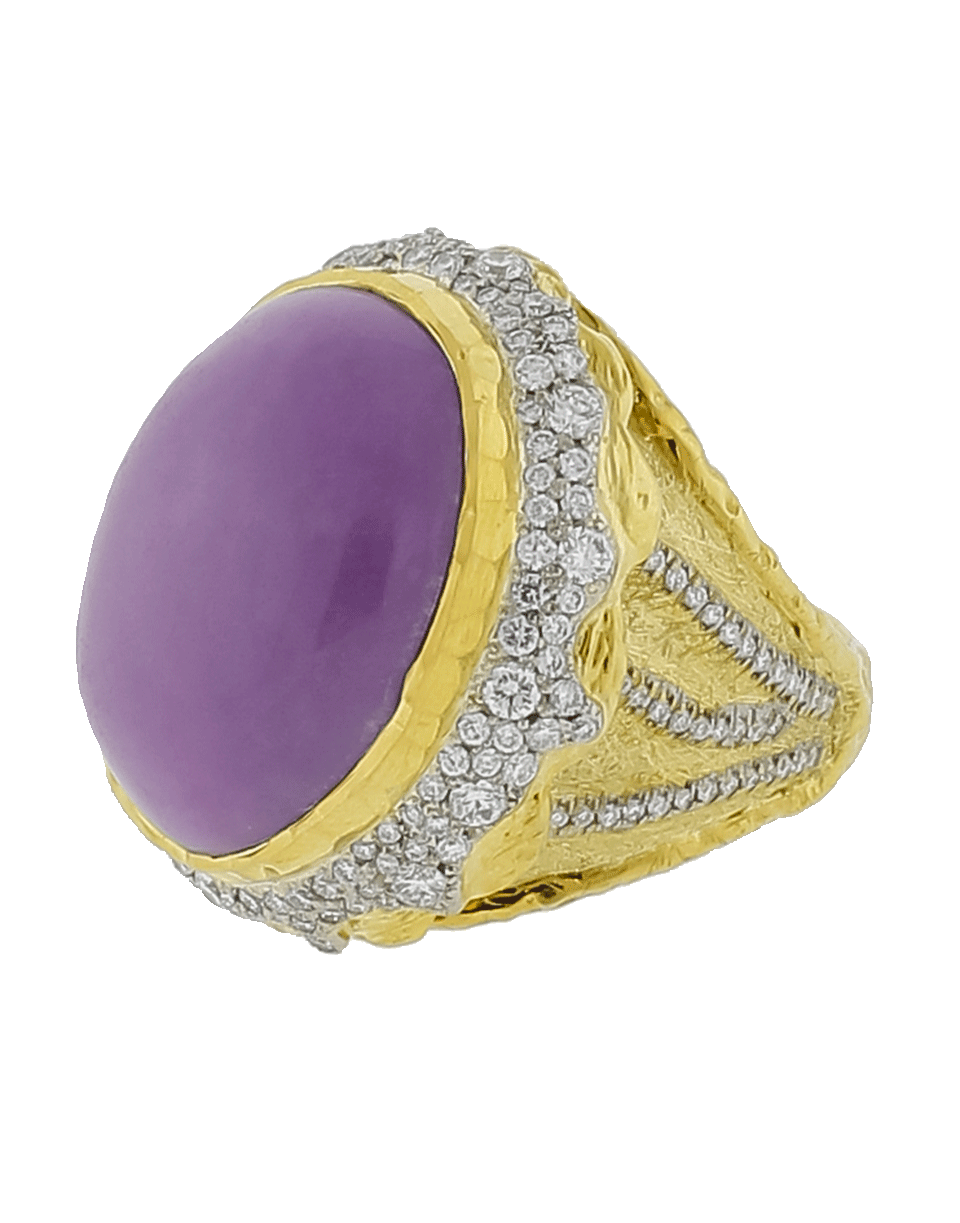 VICTOR VELYAN-Phosphosiderite Ring-YELLOW GOLD