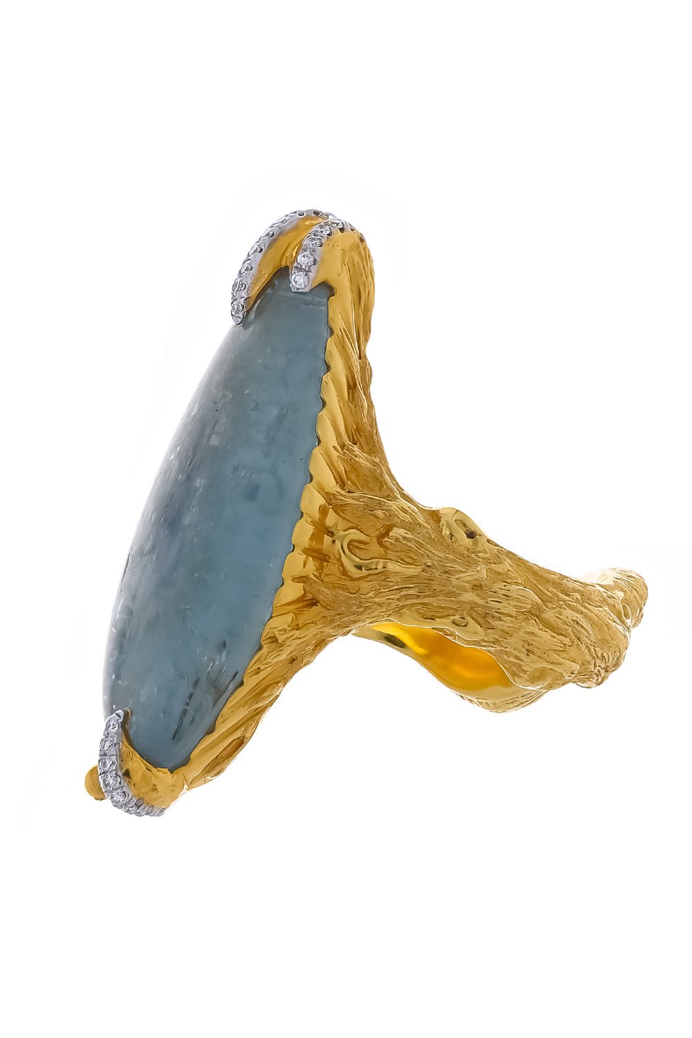VICTOR VELYAN-Kyanite Diamond Ring-YELLOW GOLD