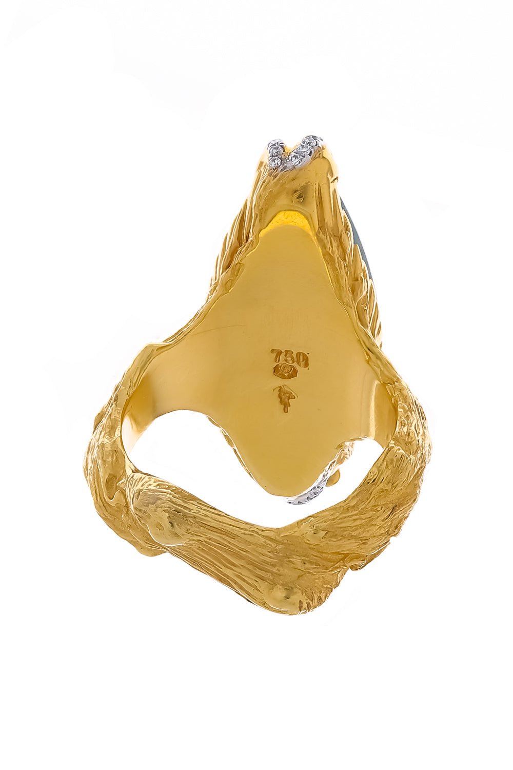 VICTOR VELYAN-Kyanite Diamond Ring-YELLOW GOLD