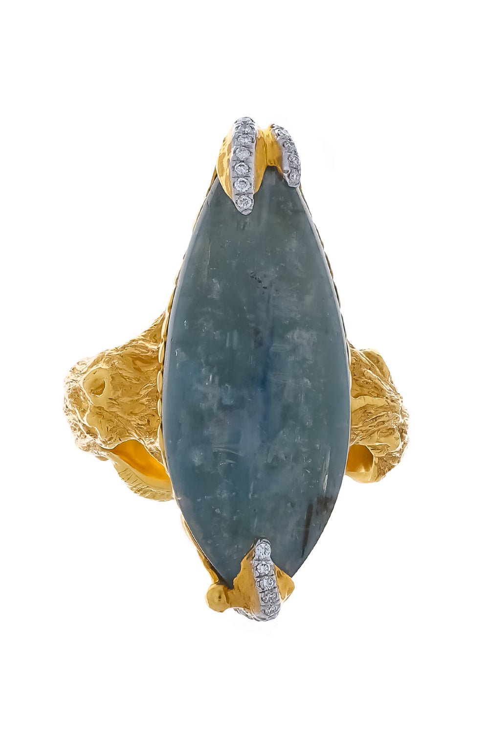 VICTOR VELYAN-Kyanite Diamond Ring-YELLOW GOLD