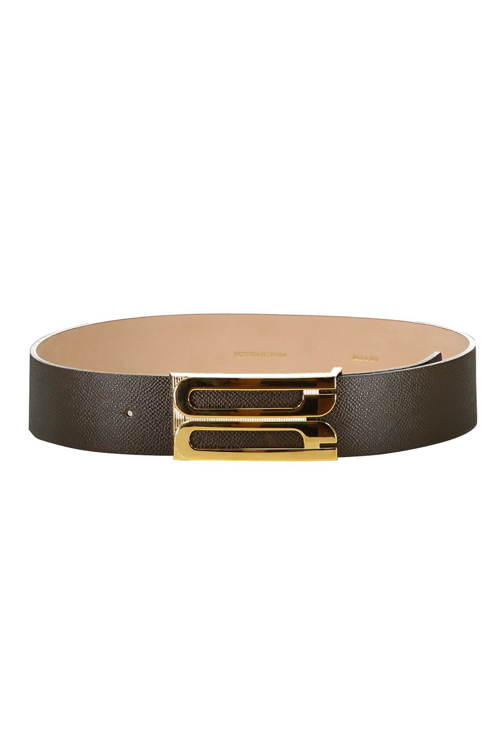 VICTORIA BECKHAM-Jumbo Frame Belt - Khaki-