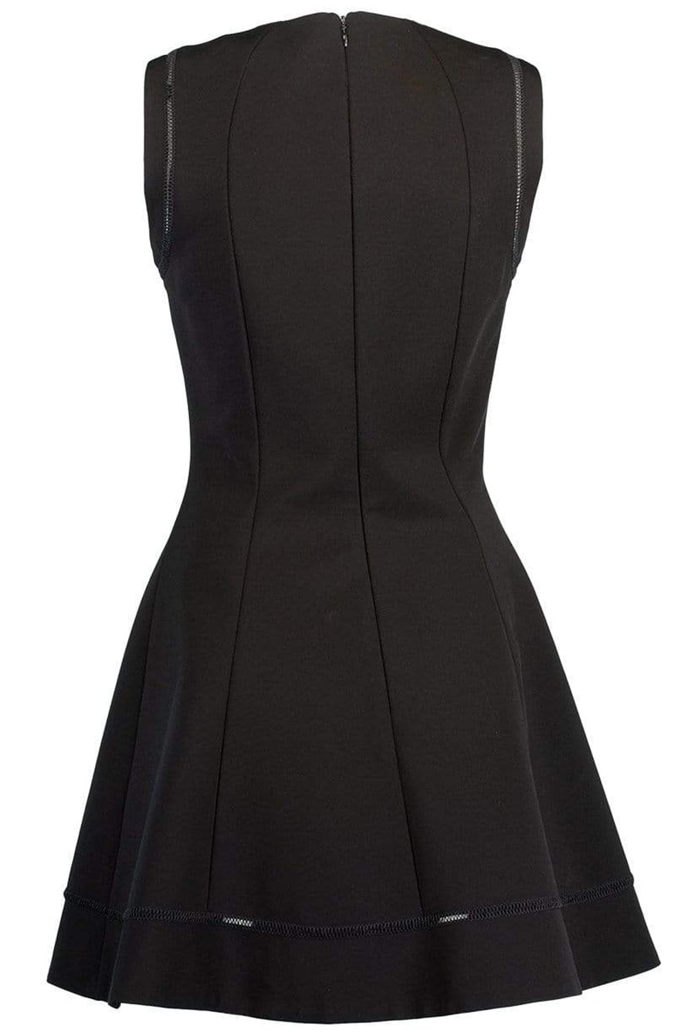 VICTORIA BECKHAM-Ajoure Flare Mini Dress-BLACK