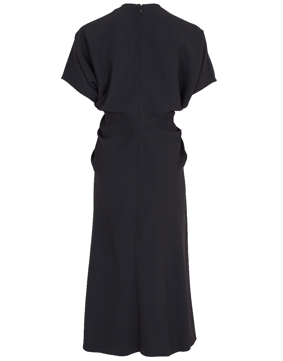 VICTORIA BECKHAM-Batwing Midi Dress-