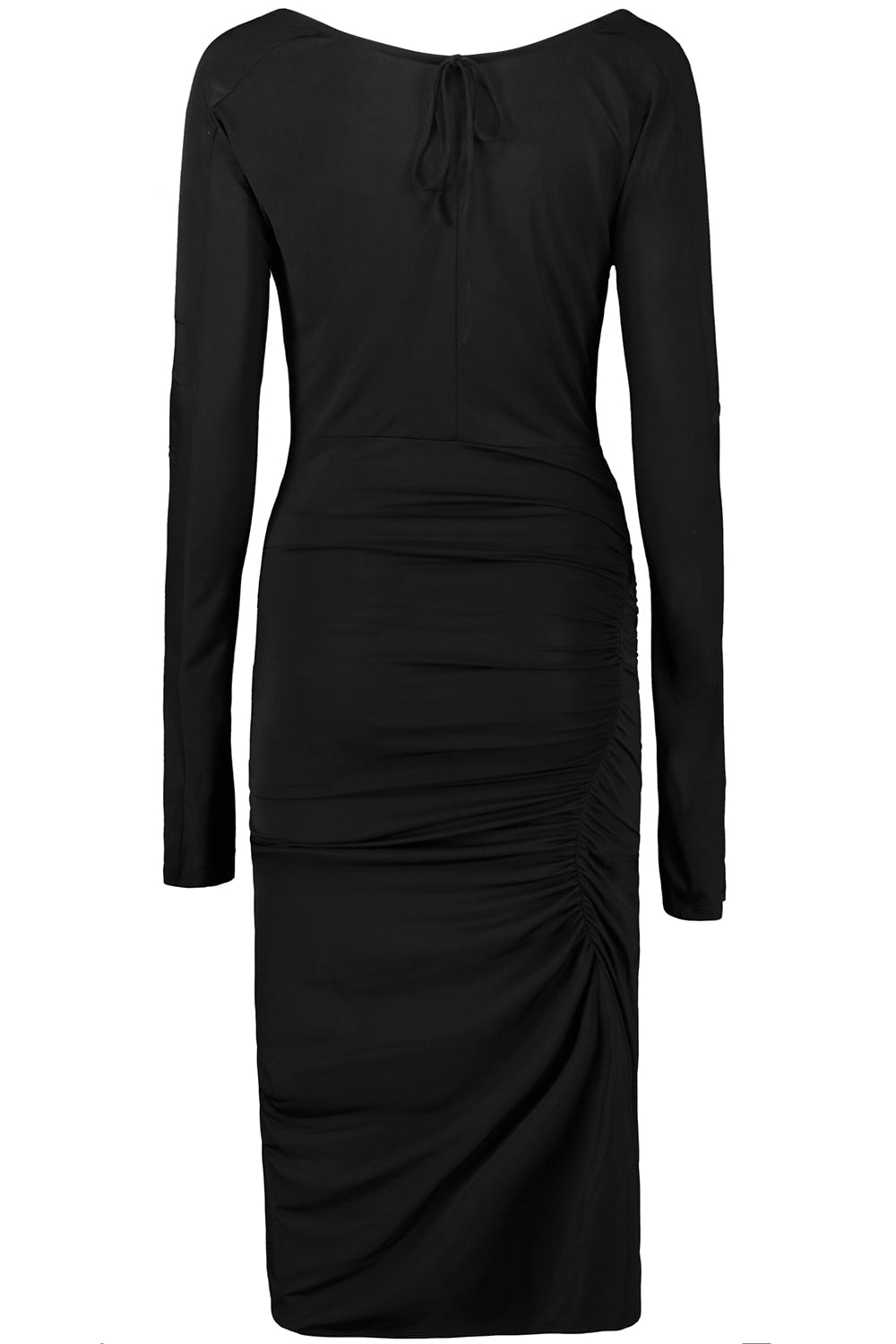 VICTORIA BECKHAM-Ruched Bodycon Dress-