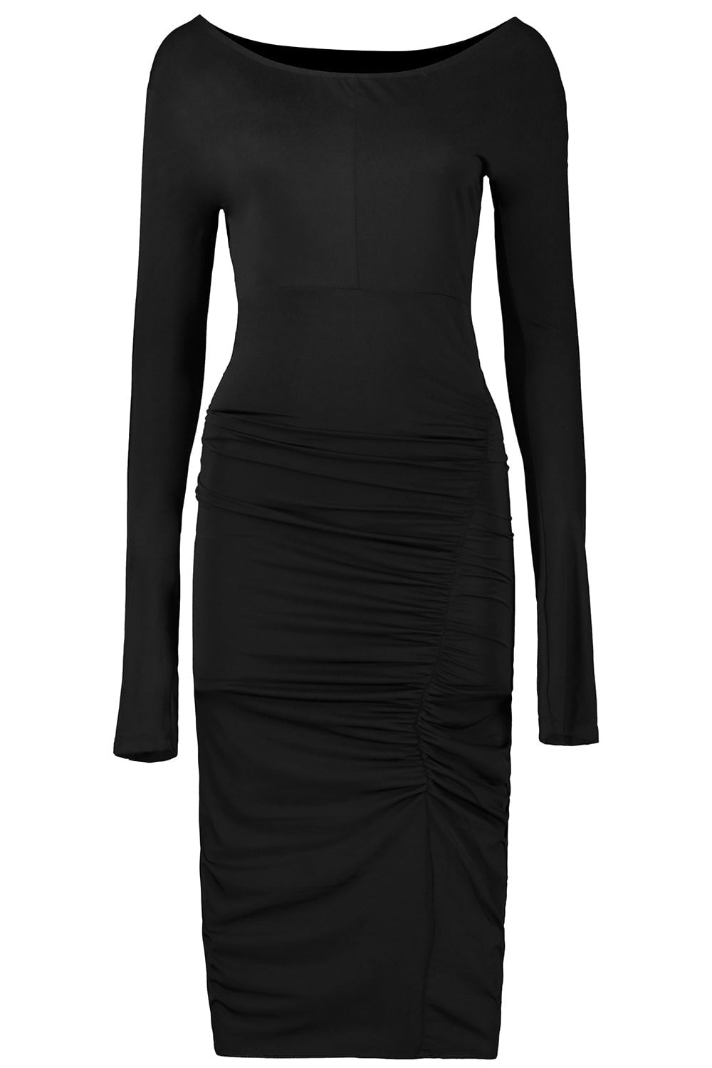 VICTORIA BECKHAM-Ruched Bodycon Dress-