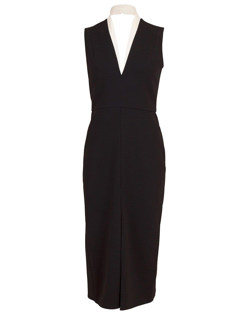 VICTORIA BECKHAM-Tuxedo Fitted Dress-