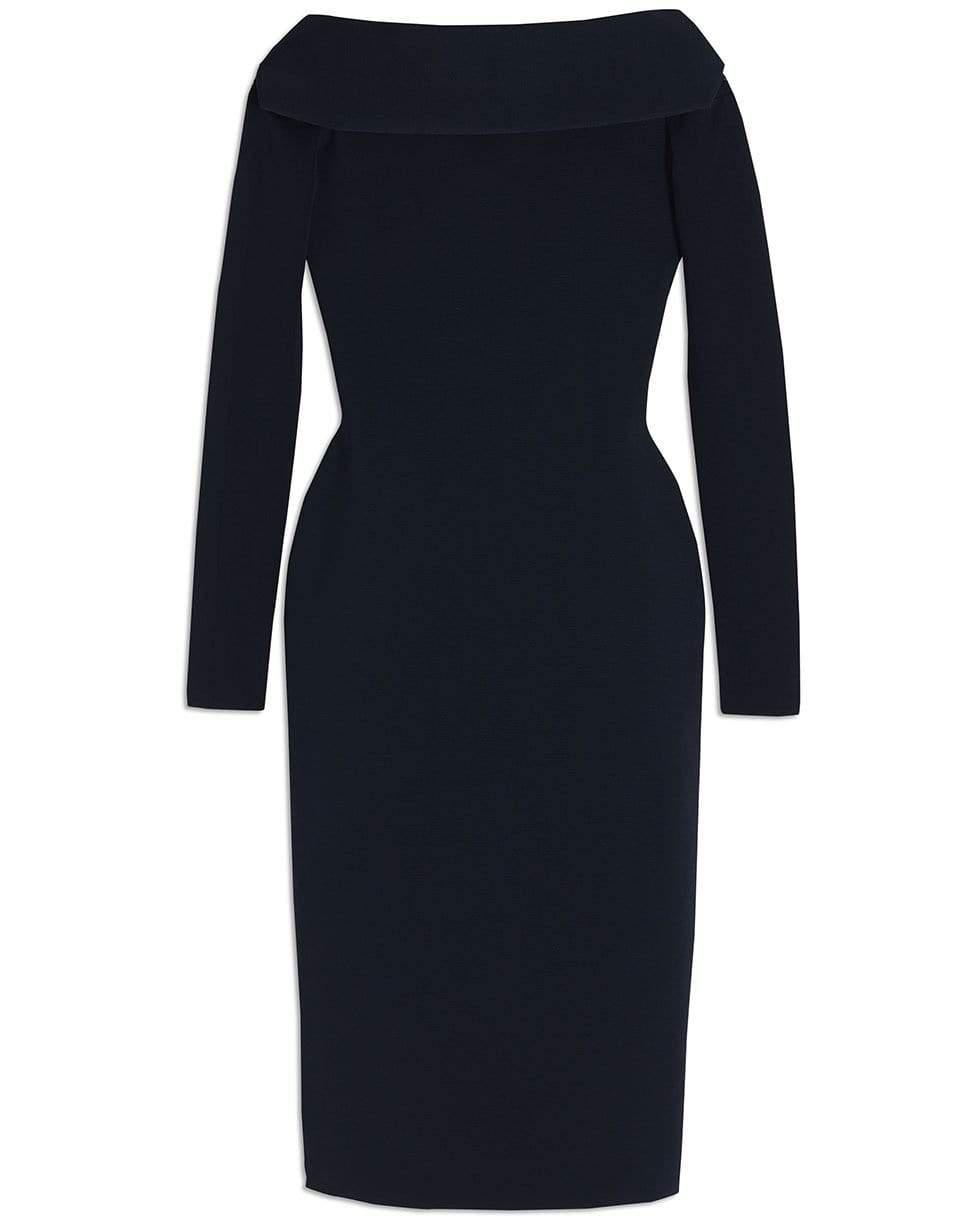 VICTORIA BECKHAM-Scoop Back Boatneck Dress-