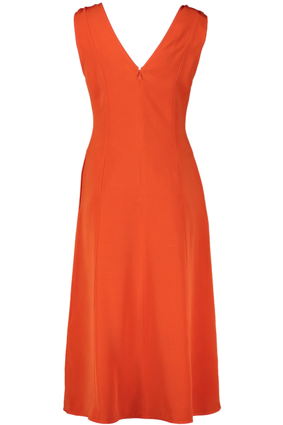 VICTORIA BECKHAM-Twist Shoulder Fit Flare Dress-