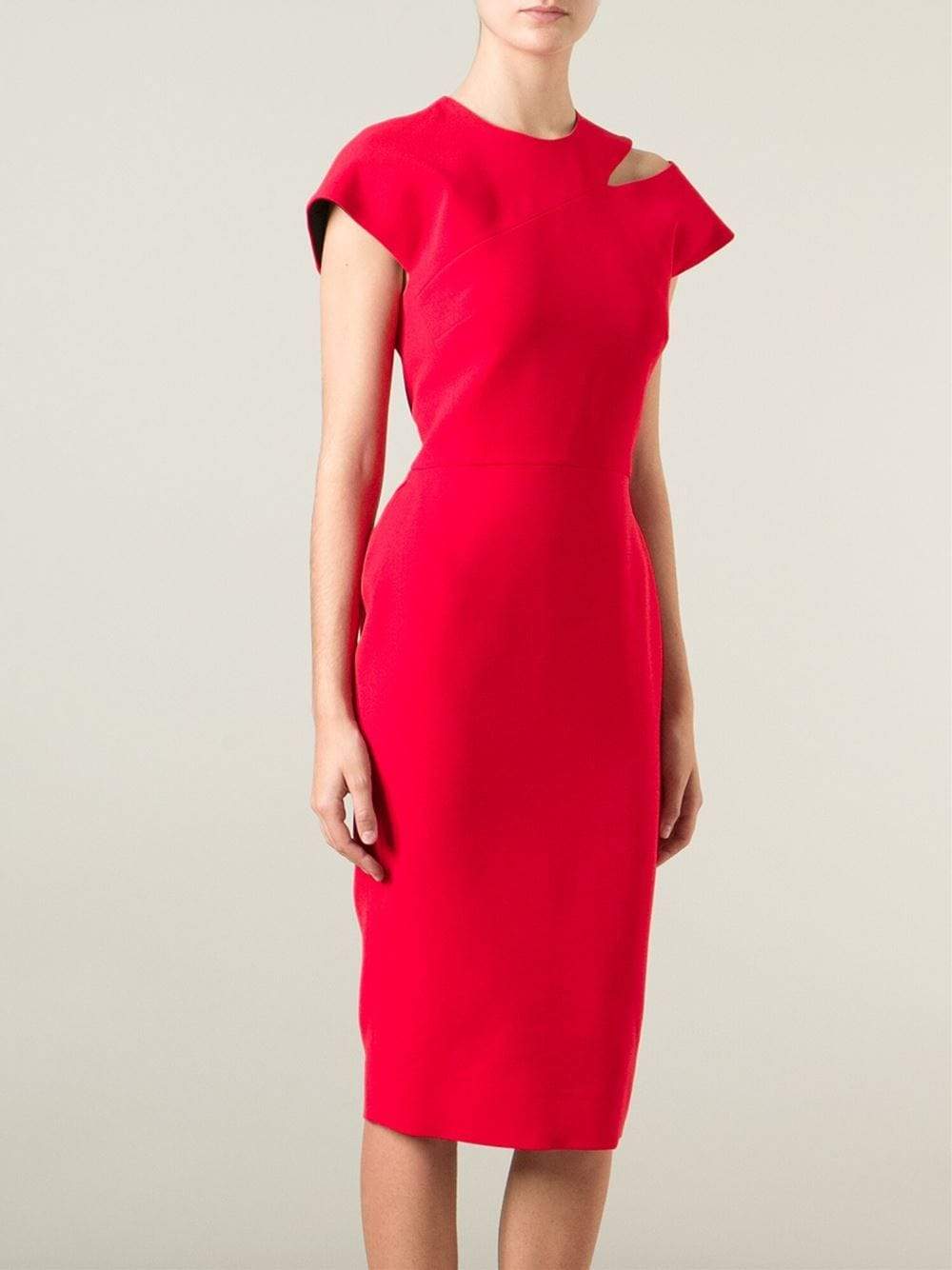 VICTORIA BECKHAM-Cutout Dress-