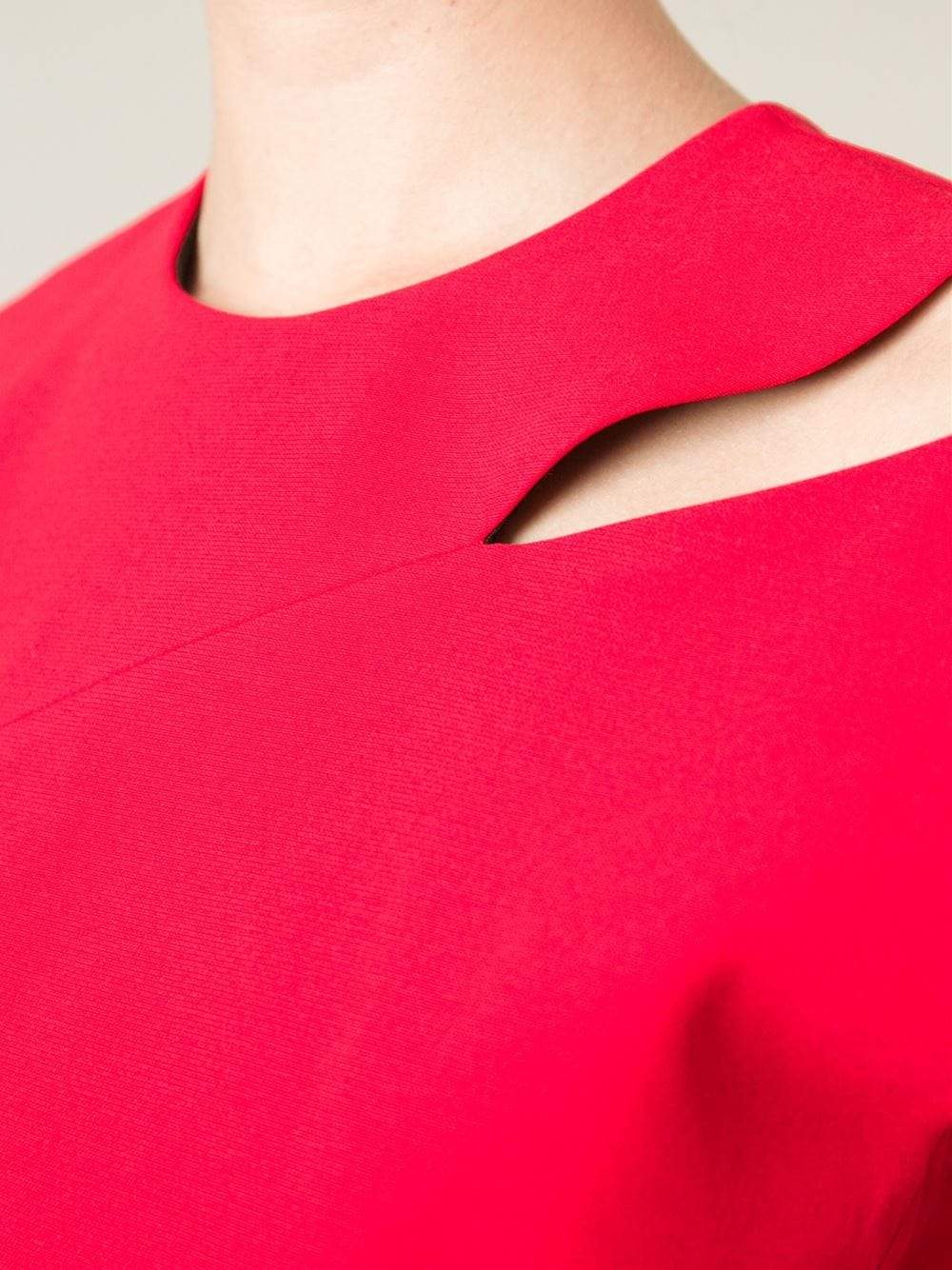 VICTORIA BECKHAM-Cutout Dress-