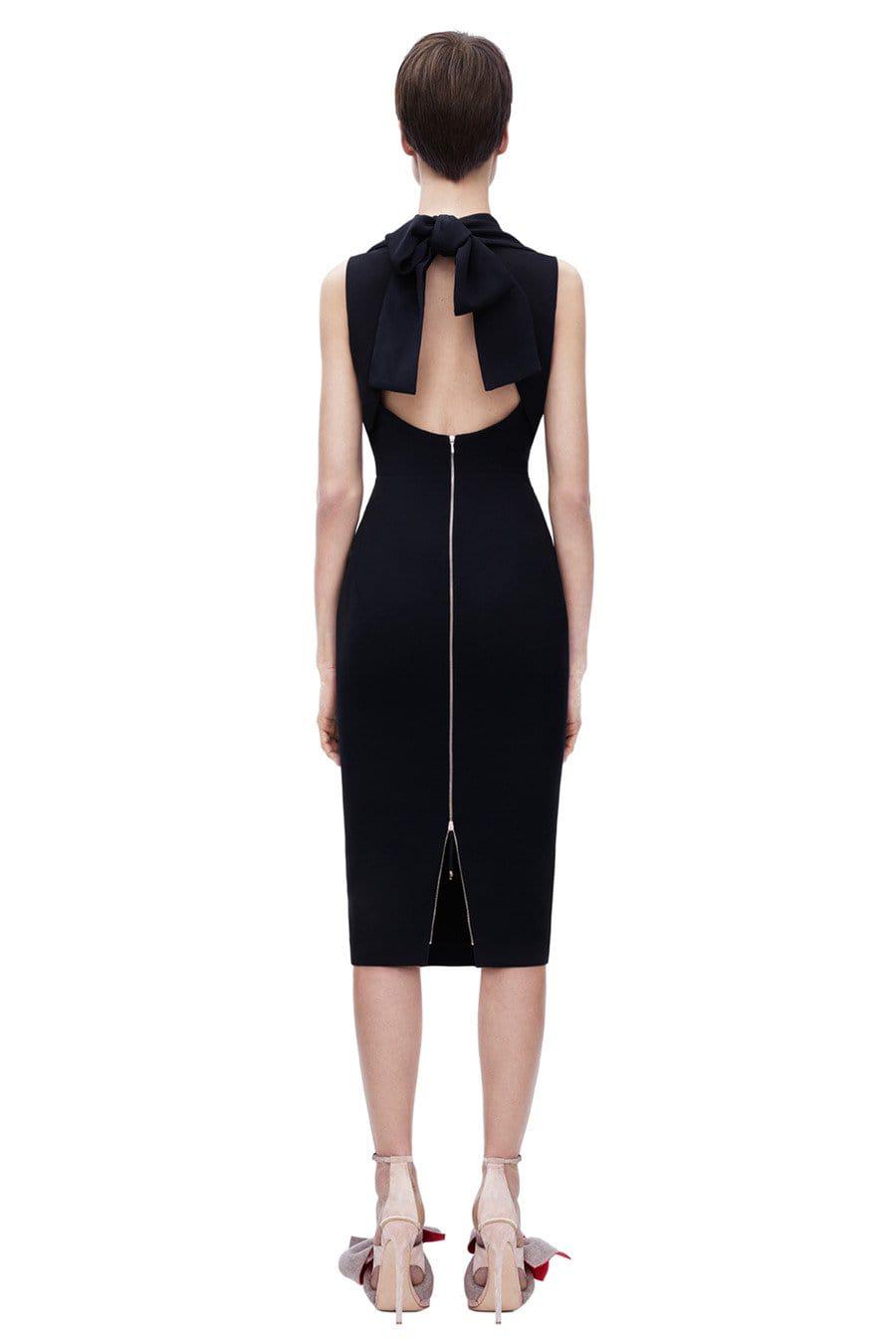 VICTORIA BECKHAM-Open Bow Back Dress-