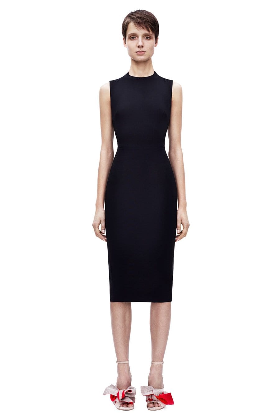 VICTORIA BECKHAM-Open Bow Back Dress-