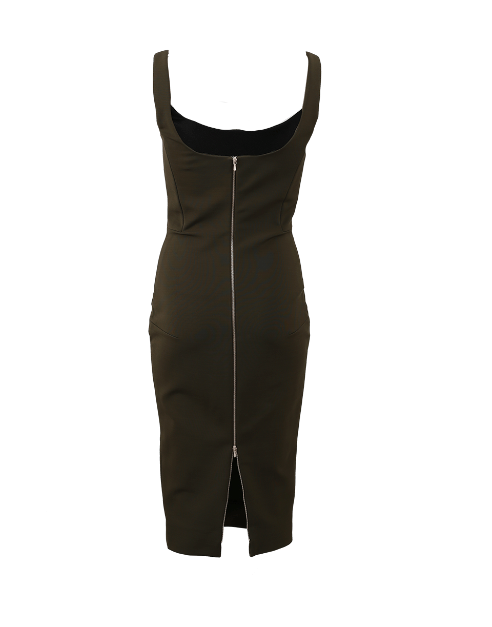 VICTORIA BECKHAM-Scoop Neck Dress-
