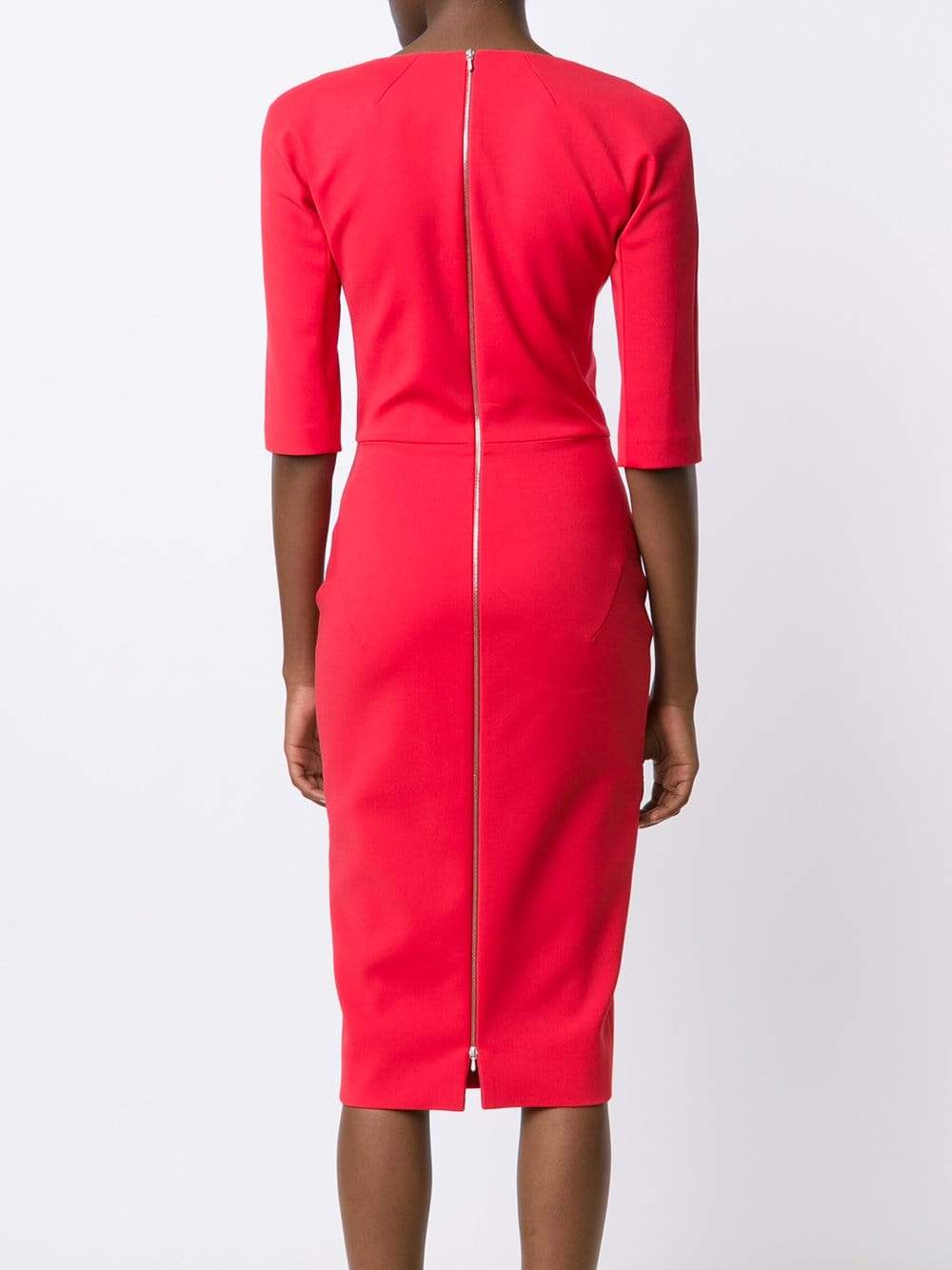 VICTORIA BECKHAM-Cut-Out Slit Dress-