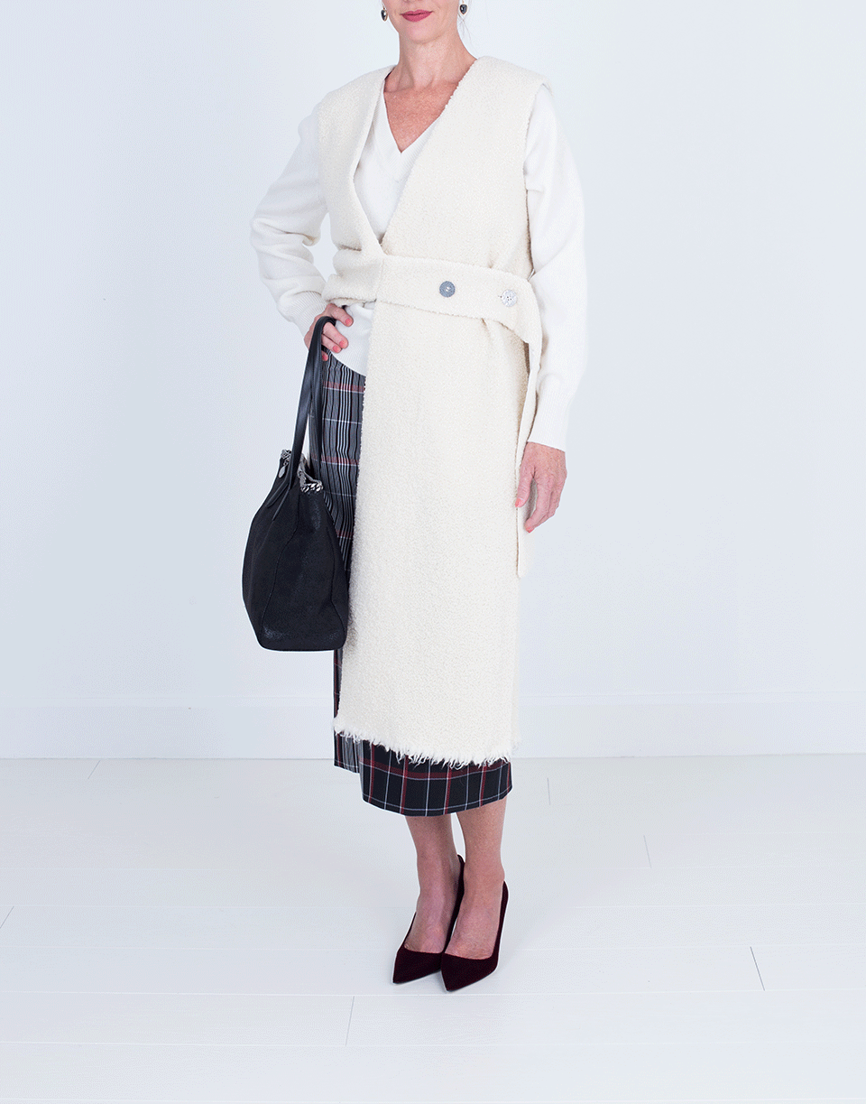 VICTORIA BECKHAM-Long Vest-NATURAL