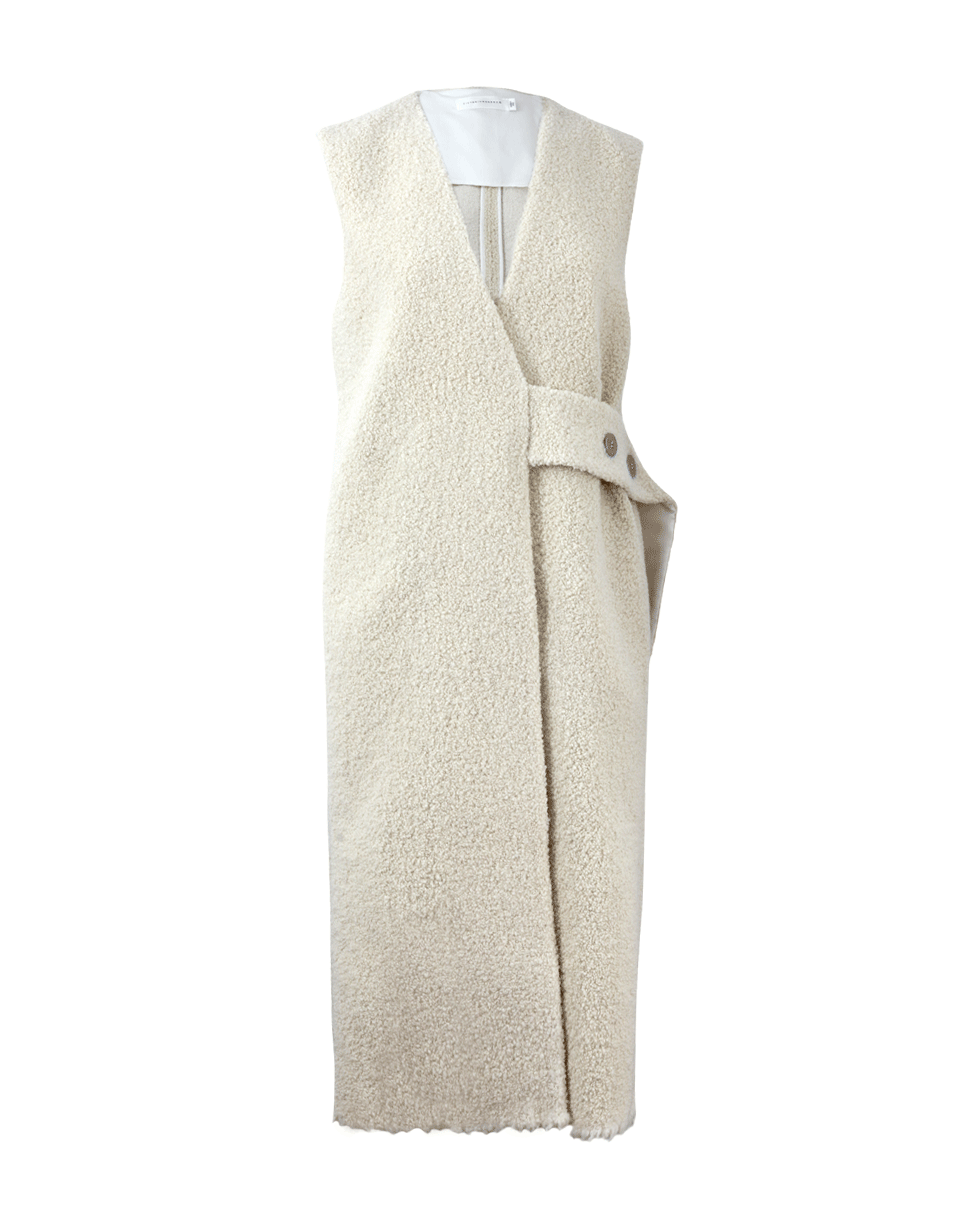 VICTORIA BECKHAM-Long Vest-NATURAL