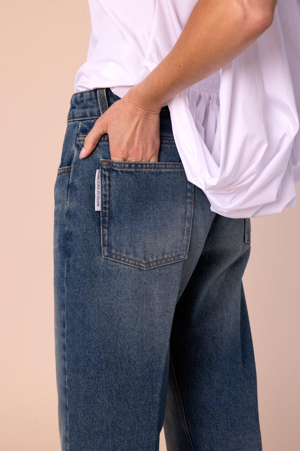 VICTORIA BECKHAM-Relaxed Straight Leg Jean-