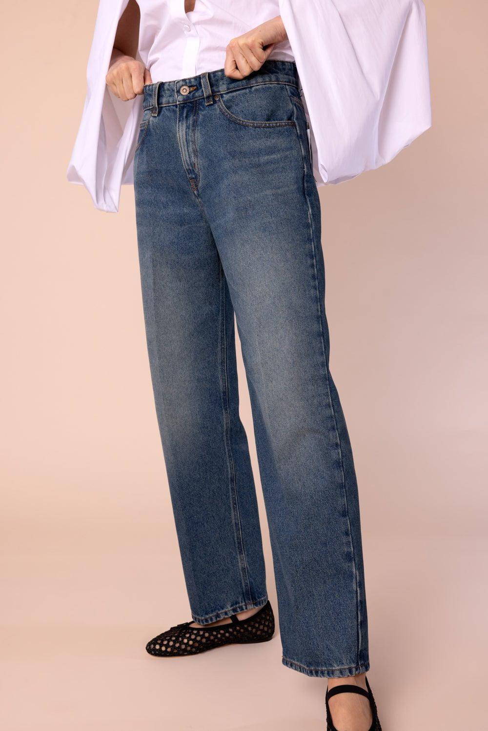 VICTORIA BECKHAM-Relaxed Straight Leg Jean-