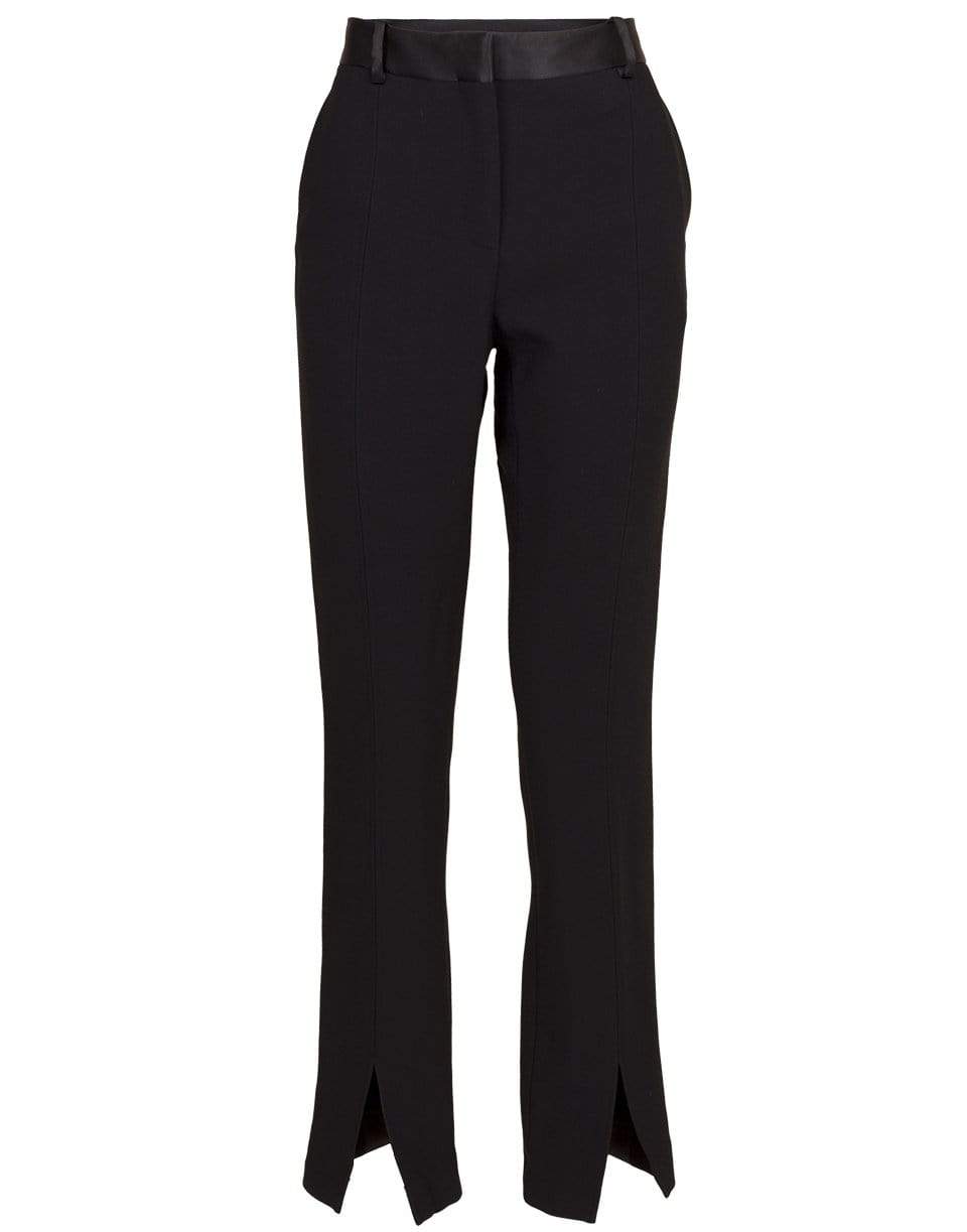VICTORIA BECKHAM-Black Front Split Tuxedo Trouser-