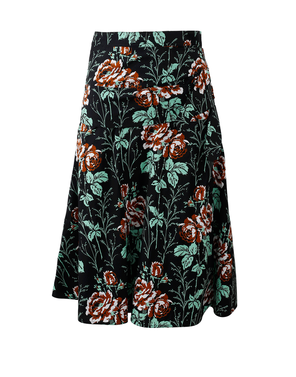 VICTORIA BECKHAM-Asymmetrical Belted Skirt-