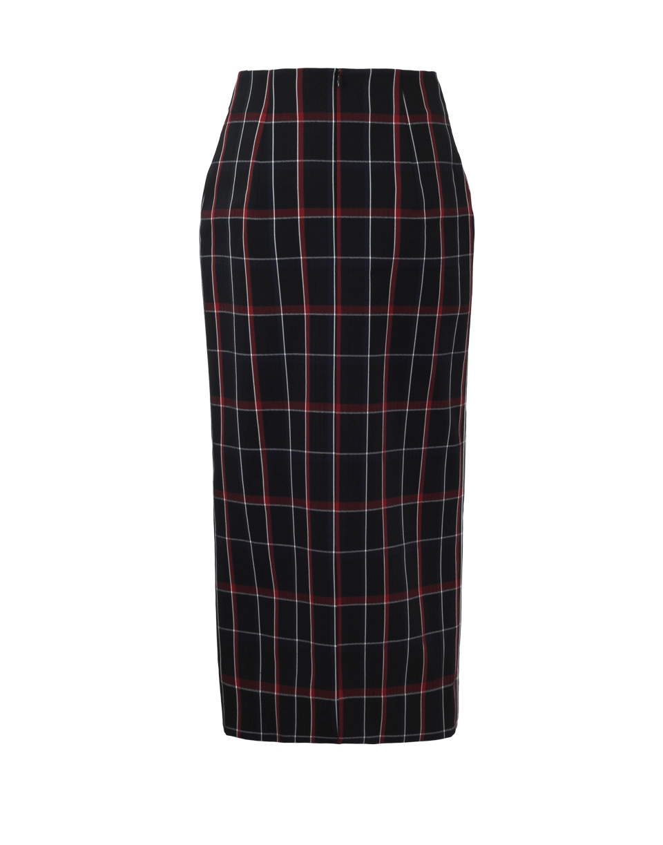 VICTORIA BECKHAM-Plaid Pencil Skirt-