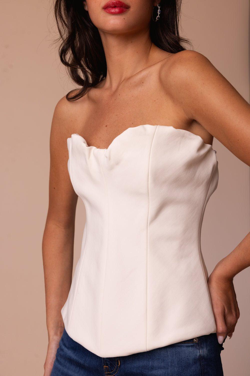 VICTORIA BECKHAM-Corset Top-
