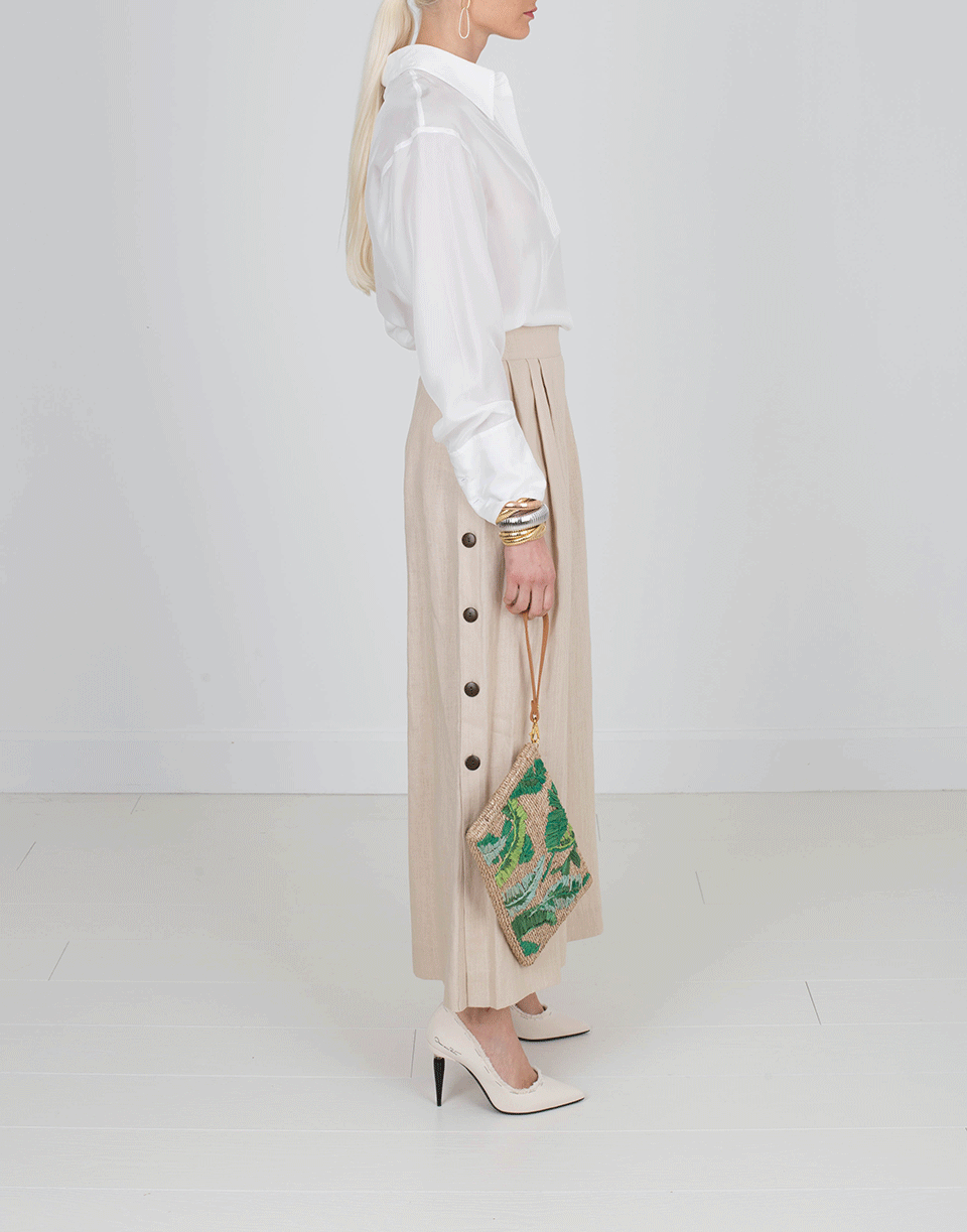 VICTORIA BECKHAM-Front Placket Shirt-IVORY