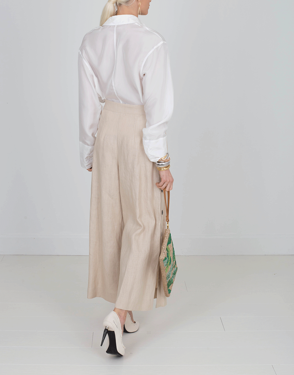 VICTORIA BECKHAM-Front Placket Shirt-IVORY