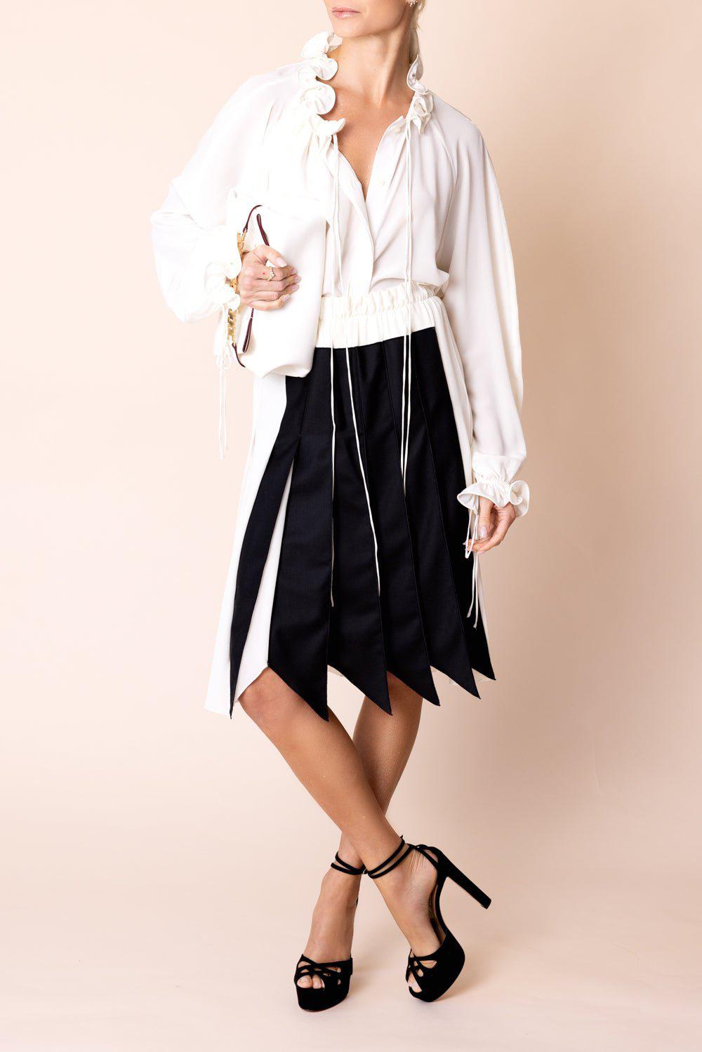 VICTORIA BECKHAM-Ruched Detail Blouse-